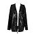 Céline Giacca nera con paillettes Nero