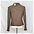 Giacca corta Sportmax in tweed marrone e pelliccia sintetica - vista 2