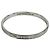 Bracciale rigido stretto in argento con incisione del logo Tiffany & Co.