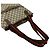Bolso Tote de Cuero Gucci Vintage Sherry Line GG Logo Castaño Roja Verde - vista 4