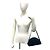 Gucci GG Canvas Muster Leder Mini Handtasche Schwarz Marineblau - Ansicht 2