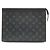 Louis Vuitton Monogram Eclipse Pochette Voyage MM Marrone Nero Monogramma - vista 2