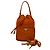 Borsa a mano in nylon e pelle Saffiano con logo Triangle Prada Arancione