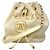 Borsa a tracolla con catena Chanel Deauville D'oro Crudo