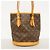 Borsa Tote Louis Vuitton Monogram Bucket PM Marrone - vista 11