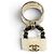 Charm per borsa Chanel B23C Matelassé Turnlock Nero Bianco - vista 4