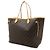 Borsa Tote Louis Vuitton Monogram Neverfull GM Marrone - vista 3