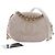 Camera Borsa a tracolla rotonda Chanel White CC in agnello trapuntato e borchiato Bianco - vista 14