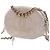 Camera Borsa a tracolla rotonda Chanel White CC in agnello trapuntato e borchiato Bianco - vista 3