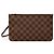 Louis Vuitton Neverfull Pochette Damier Ebene Braun