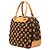 Louis Vuitton Marrone Monogram Tuffetage Deauville Cube - vista 2