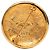 Spilla Chanel Gold CC placcata oro Round Sunburst D'oro - vista 2