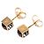 Orecchini Gamble Push Back in strass placcati oro Louis Vuitton D'oro - vista 5