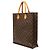 Louis Vuitton Sac Plat Monogram Marrone - vista 2