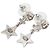 Orecchini Chanel Silver CC in ottone e strass Star Drop con chiusura a perno Argento - vista 2