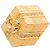 Spilla Dior Gold Placcata Oro Strass Hexagonal Gift Box D'oro