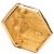 Spilla Dior Gold Placcata Oro Strass Hexagonal Gift Box D'oro - vista 3
