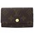 Louis Vuitton Portachiavi 6 chiavi Monogram Multicles marrone