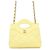 Timeless Borsa a tracolla Chanel Matelassé in agnello con catena Giallo