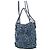 Borsa Chanel 22 Mini Coco Mark in denim Blu - vista 2
