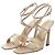 Saint Laurent Corinne 110 Sandali in Raso Beige