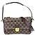Borsa a tracolla Louis Vuitton Ravello GM Damier Castaño Damier ebene