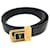 Ceinture en cuir noir Yves Saint Laurent  - vue 1