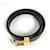 Ceinture en cuir noir Yves Saint Laurent  - vue 2