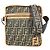 Borsa Fendi Zucca Logo in pelle marrone