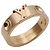 Louis Vuitton Pink Gold Band Ring Golden