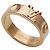 Louis Vuitton Pink Gold Band Ring Golden - view 4
