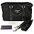 Borsa a mano/Borsa a tracolla in nylon Prada Nero - vista 7