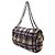 Borsa a Spalla Chanel Tweed Print Coco Mark Chain Rosa Grigio Blu navy - vista 3