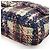 Borsa a Spalla Chanel Tweed Print Coco Mark Chain Rosa Grigio Blu navy - vista 4