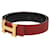 Hermès Cintura Hermes Constance H-belt con design reversibile Nero Rosso  - vista 2