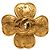 Spilla Vintage Chanel Coco Mark Motivo Trifoglio D'oro