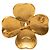 Spilla Vintage Chanel Coco Mark Motivo Trifoglio D'oro - vista 2
