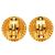 Orecchini Chanel Vintage Round Clip D'oro - vista 2