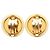 Orecchini a clip rotondi Chanel Coco Mark Vintage D'oro Giallo - vista 2