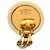 Orecchini a clip rotondi Chanel Coco Mark Vintage D'oro Giallo - vista 3