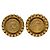 Boucles d'oreilles Chanel Vintage Gold Clip Doré