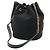 Borsa a Spalla Chanel Deauville Border Multicolore Blu navy - vista 3
