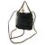 Borsa a tracolla Chanel 22 in pelle vernice nera Nero - vista 3