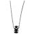 Collana Chanel in oro bianco 18K e ceramica nera Nero Argento - vista 2
