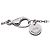 Collana Chanel in oro bianco 18K e ceramica nera Nero Argento - vista 6