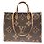 Borsa Louis Vuitton Monogram Giant OnTheGo GM Marrone