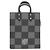 Borsa Louis Vuitton Damier Checkerboard Sac Plat XS Nero - vista 2