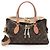 Borsa Tuileries in tela Monogram Louis Vuitton Marrone Beige