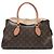 Borsa Tuileries in tela Monogram Louis Vuitton Marrone Beige - vista 3