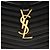 Saint Laurent Matelasse Lammfell Monogramm Sulpice Chain Wallet Schwarz - Ansicht 9